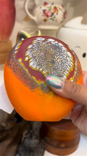 48K views · 593 reactions | #paperweight #artglass #glassartist #iloveglass #glassidentification | Jolie Flips Vintage | Facebook