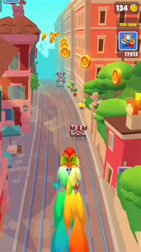 Crazy Hoverboard Run in Subway Surfers 🚀 High Speed Gameplay #shorts