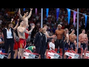 Paris olympics 2024 Swimming: China win men's 4x100m medley relay
