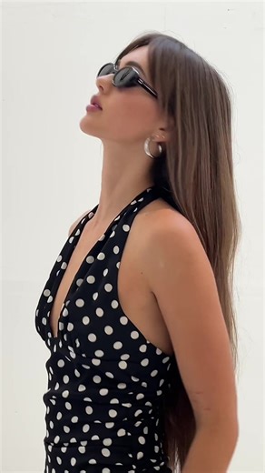 this halter midi dress is that girl😍 #halterdress #mididress #cottoncandyla #springdress #tryon