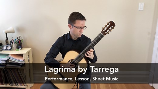 Lágrima by Tárrega for Classical Guitar (PDF) | This is Classical Guitar