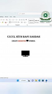 1.6K views | Create Monitor ️ Symbol in Microsoft word | Basic to...