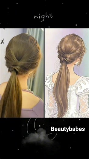 (13/30)Quick and easy hairstyle for short hair ||Easiest Ponytail Hairstyle tutorial ✨️ #virel #yt