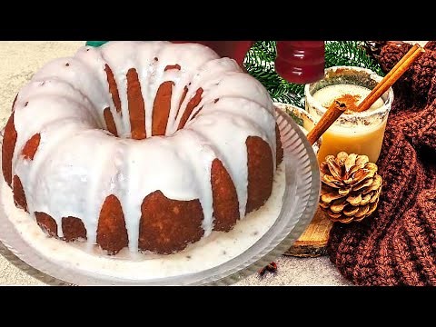 EGGNOG POUND CAKE | USING BOX CAKE MIX JEAN JEAN'S KITCHEN