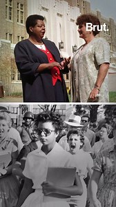 4 septembre 1957. Pour la première fois, 9 élèves noirs intègrent un lycée blanc à Little Rock aux États-Unis. Et cette photo d'une élève noire insultée par une jeune fille blanche puis celle de leur réconciliation 40 ans après font le tour du monde. Mais l'histoire ne s'arrête pas là… Thomas Snegaroff raconte. | Brut
