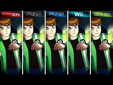 Ben 10 Alien Force Vilgax Attacks | PSP vs PS2 vs Wii vs Xbox 360 vs DS | Graphics Comparison