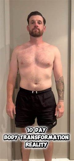 10 day body transformation 🤪 just stay at it, changes will start to happen! Day 11/60 ✅