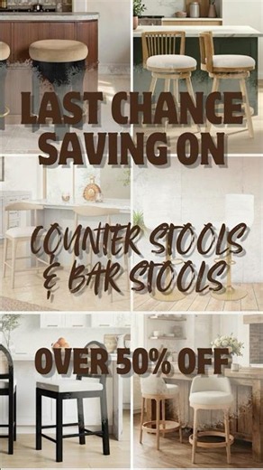 Last Chance Savings on Counter Stools and Bar Stools