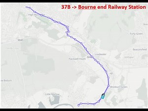 Bus Route - 37B - High wycombe to Bourne end Via Wycombe Marsh + Loudwater