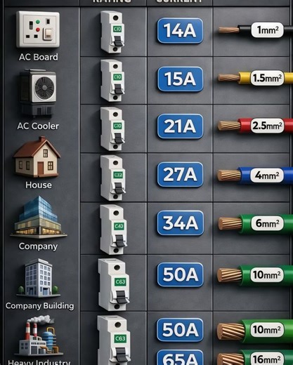 Cable amps usage #electricity #electrical #electrician 🔌🎥 | Hetronics Electrical Work limited