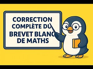 Brevet blanc de maths – Correction complète (DNB)