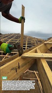 Framing This Roof With Precision And Speed 🏠 #Roofing #Construction #Carpentry