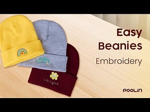 It's Beanie Season ! Easy Beanie Embroidery for Beginners with Any Embroidery Machine