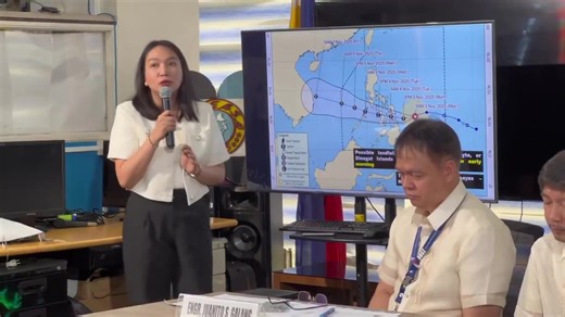 Metro Manila is unlikely to be directly affected by Typhoon #TinoPH. Galang says the chance of raising wind signal over Metro Manila is slim. However, the shear line and trough of Tino will bring scattered rains in the region. | #WeatherPatrol via Ariel Rojas, ABS-CBN News | ABS-CBN News