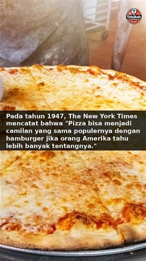 Did you know? In 1947, the NYT said pizza could become as popular a snack as hamburgers!