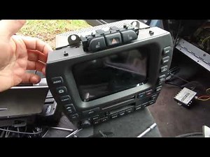 X-Type Part 2: radio/ sat nav unit removal.