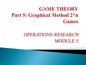 Game Theory Part 5 Graphical method 2*n games