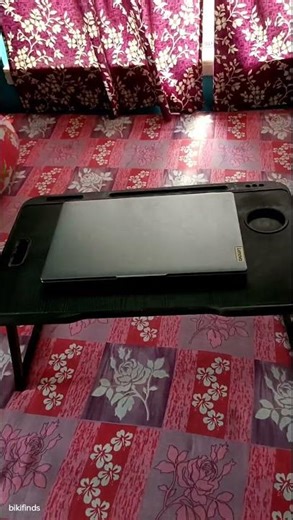 Multipurpose Foldable Laptop Table with Cup Holder #studytable #laptop #smartphone #gaming