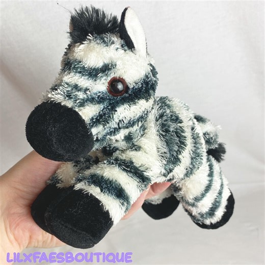 7" Aurora Flopsies Zebra Soft Toy Plushie Chester Zoo - Etsy