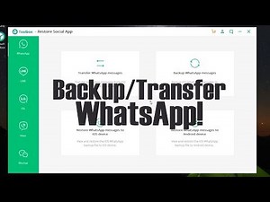 How to Backup, Restore and Transfer WhatsApp fully (iPhone/Android) by iSkysoft!