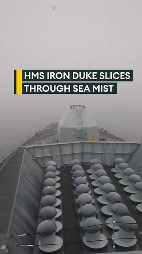 BFBS Forces News | A veil of sea mist surrounded HMS Iron Duke🌫️🚢 Watch the Royal Navy's Type 23 Duke class frigate slice through the dense haze. Warning... | Instagram