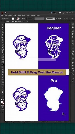 The Illustrator SECRET to Flipping Mascot Logos in Seconds