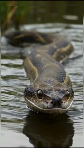 Cottonmouth Snake Swimming in Swamp 🐍 | Intense Shot in 4K | #Cottonmouth #WaterMoccasin #Snake