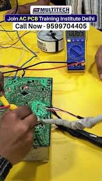 AC PCB Repairing Course: Students Practicing Onboard After Class #multitechinstitute