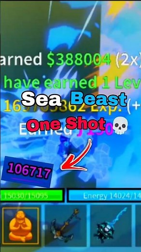 NEW BROKEN GLITCH! How to One Shot Sea Beast in Blox Fruits!
