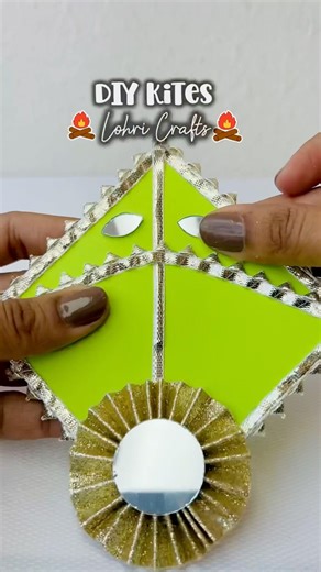Lohri Crafts Part 1 | DIY Paper Kites for Lohri Celebration
