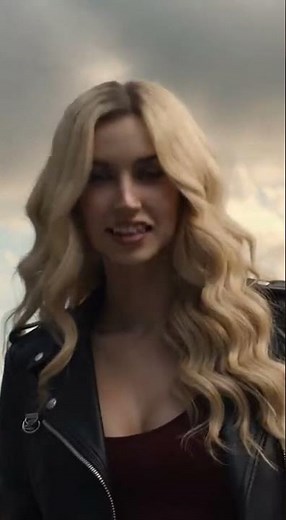 Giantess woman attack the city