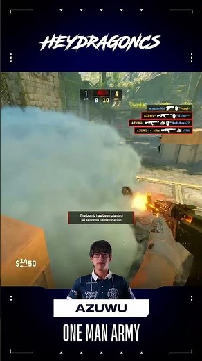 AZUWU -- one man army #cs2 #cs #fyp #highlight #faceit