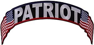 Patriot Patch, US Flag Large Rocker Patch (PL4720)