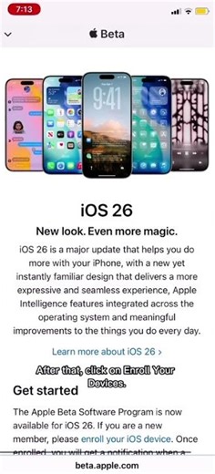 How to get iOS 26 beta on iphone. #ios26