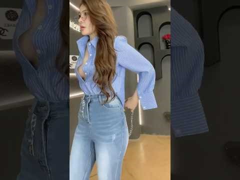 Striped Blouse & Flare Jeans Style Lookbook 🌸 Try On Online Shopping | Radiant Muse Essentials