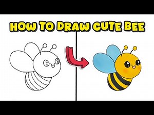 How to Draw a Cute Bee – Easy and Quick Art Tutorial with Markers