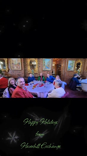 🎅🎄This Week in Exchange🤶🎁 We had our Christmas Lunch Meeting, followed by Reindeer games! This is always a favorite meeting of the year where we can enjoy each other and be silly in the spirit of the holidays!! 🎁🤶🎄🎅🌲🎅🎄🤶🎁🧑‍🎄 | Haverhill Exchange Club