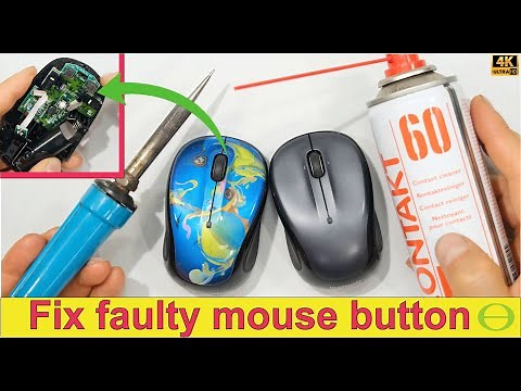 How to fix a faulty mouse button that is not working