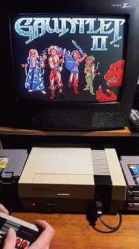 Playing GAUNTLET II on NES