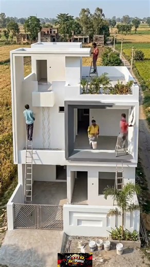 Small House Construction Start to Finish 🏠 | Plot Layout & Foundation Marking | Village House Build