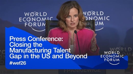 Press Conference: Closing the Manufacturing Talent Gap in US and Beyond | WEF Annual Meeting 2026 | Aarushi Singhania