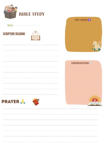 Christian Faith Planner: Daily Devotion Journal (digital Download PDF) - Etsy