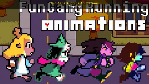 Fun Gang Running Animations Mod for Deltarune | DR Mods