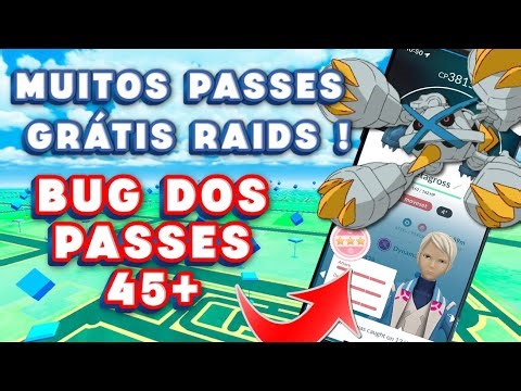NOVO BUG DOS PASSES 45+ MUITOS PASSES GRÁTIS De REIDE Pokémon GO FakeGPS HACK SEM SOFTBAN