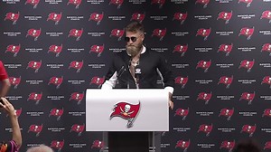 Fitzpatrick sports new look at Bucs postgame press conference