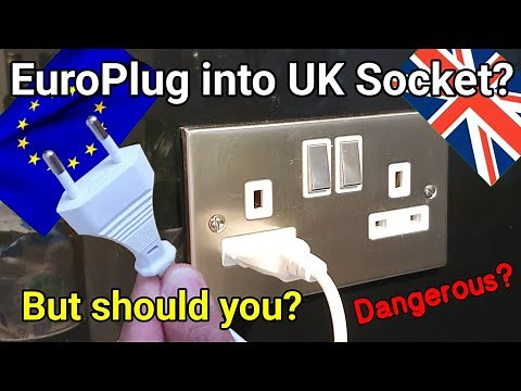 Can you plug a European plug directly into a UK socket outlet? #electronics creators