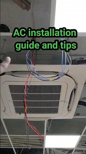 cassette AC installation guide and tips, how to install cassette ac #acinstallation #acrepair