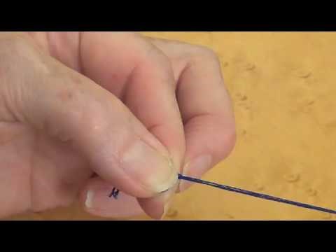 Tie a Knot in Embroidery Thread