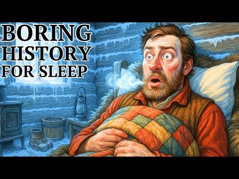 How Did Early American Pioneers Sleep During Snowstorms in Log Cabins | Relaxing History for Sleep