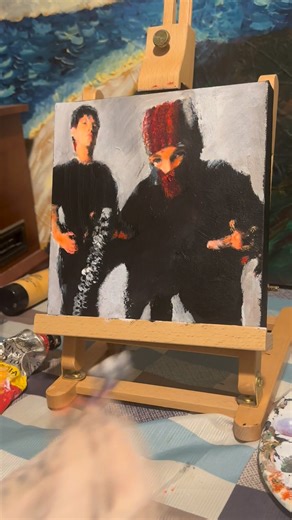 21 Pilots painting is finally finished! Took about a week to complete but it was worth it! If you’d like to purchase or commission a painting dm me! #stressedout #art #21pilots #drawings #painting #artistsoftiktok #music #drawing | Becca Brighten